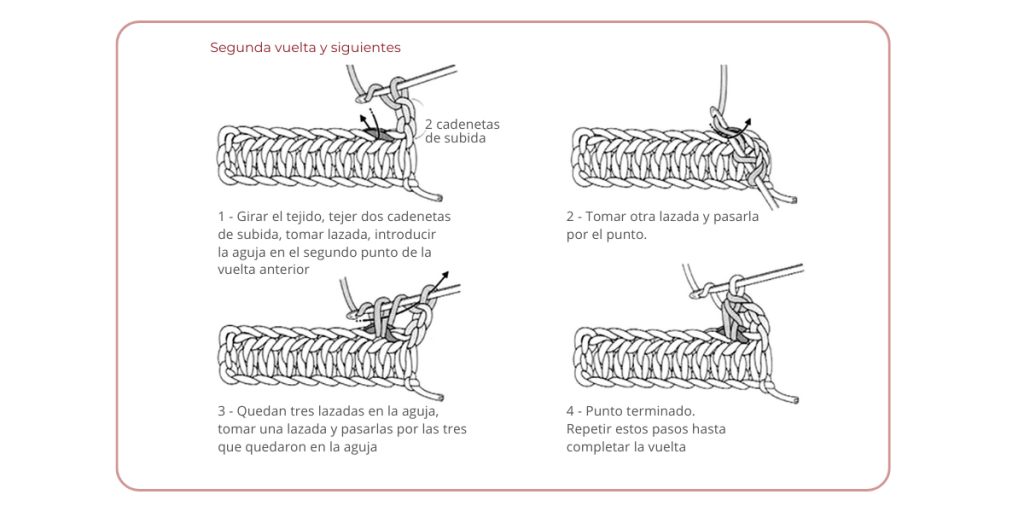 Puntos básicos de crochet para principiantes (7)